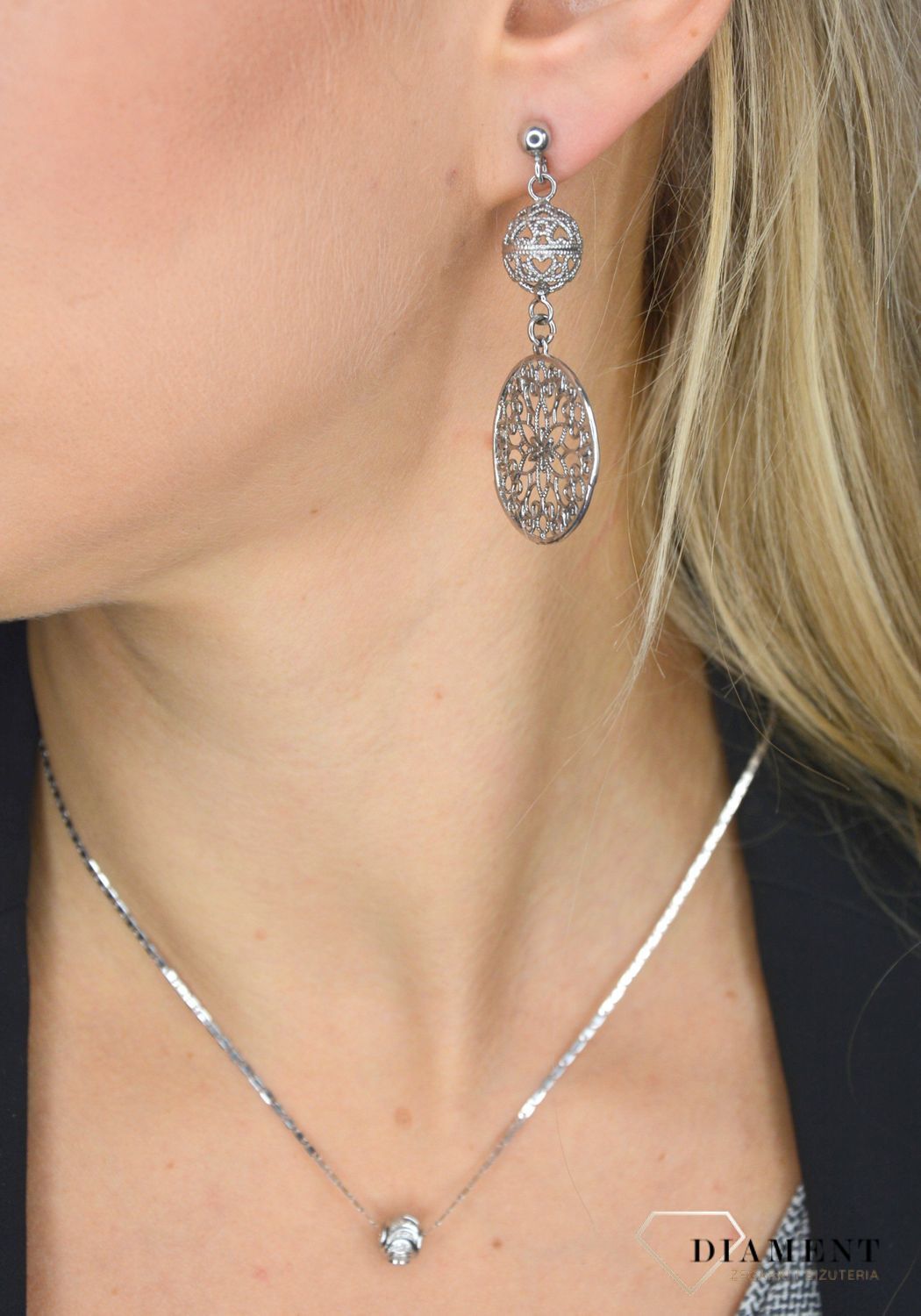 Złoty łańcuszek 585 Białe złoto o szerokości 1,5 mm OUŁ000000-089 585 1,5mm.jpg